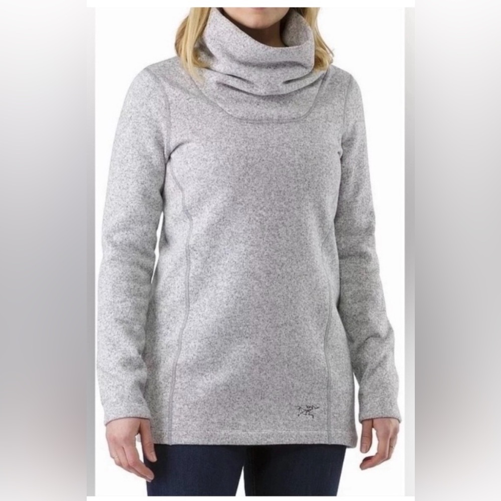 Arcteryx Desira Tunic Sweatshirt Cowl Neck‎ Pullover Sweater Cozy Outdoor Sz XS